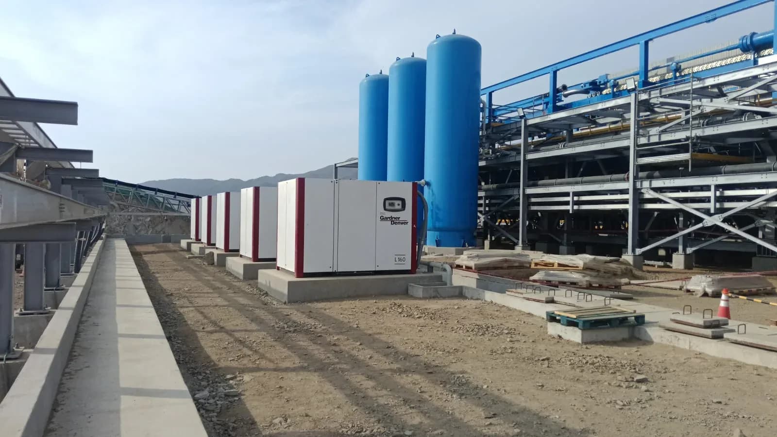 Detalle constructivo de la planta de filtrado de relaves NV 224